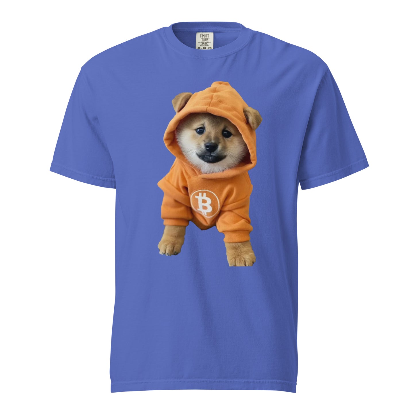 Dog go to the moon heavyweight t-shirt