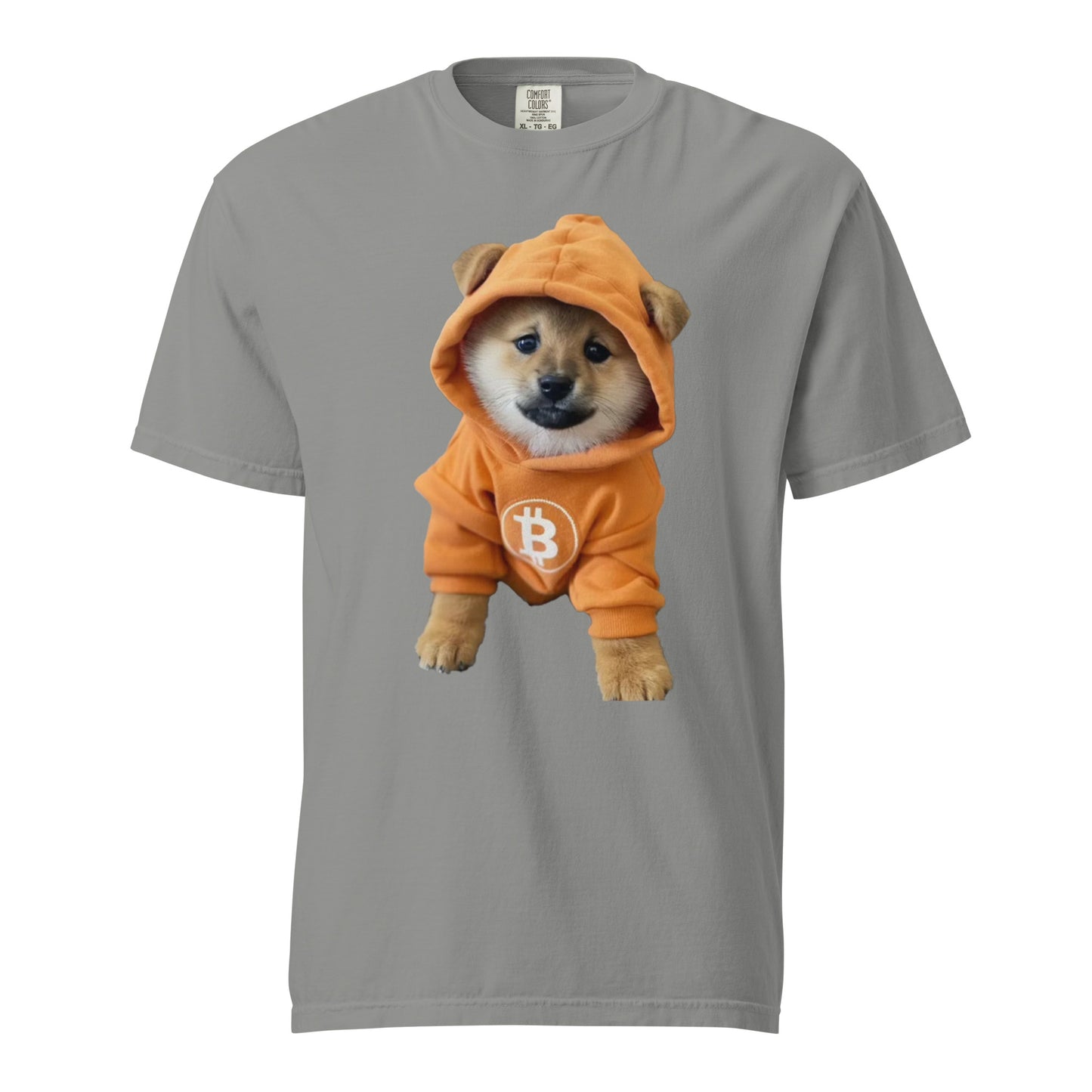 Dog go to the moon heavyweight t-shirt