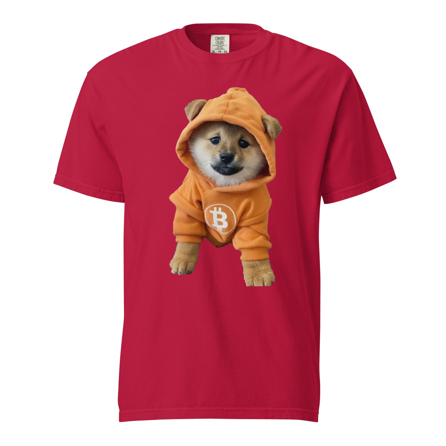 Dog go to the moon heavyweight t-shirt