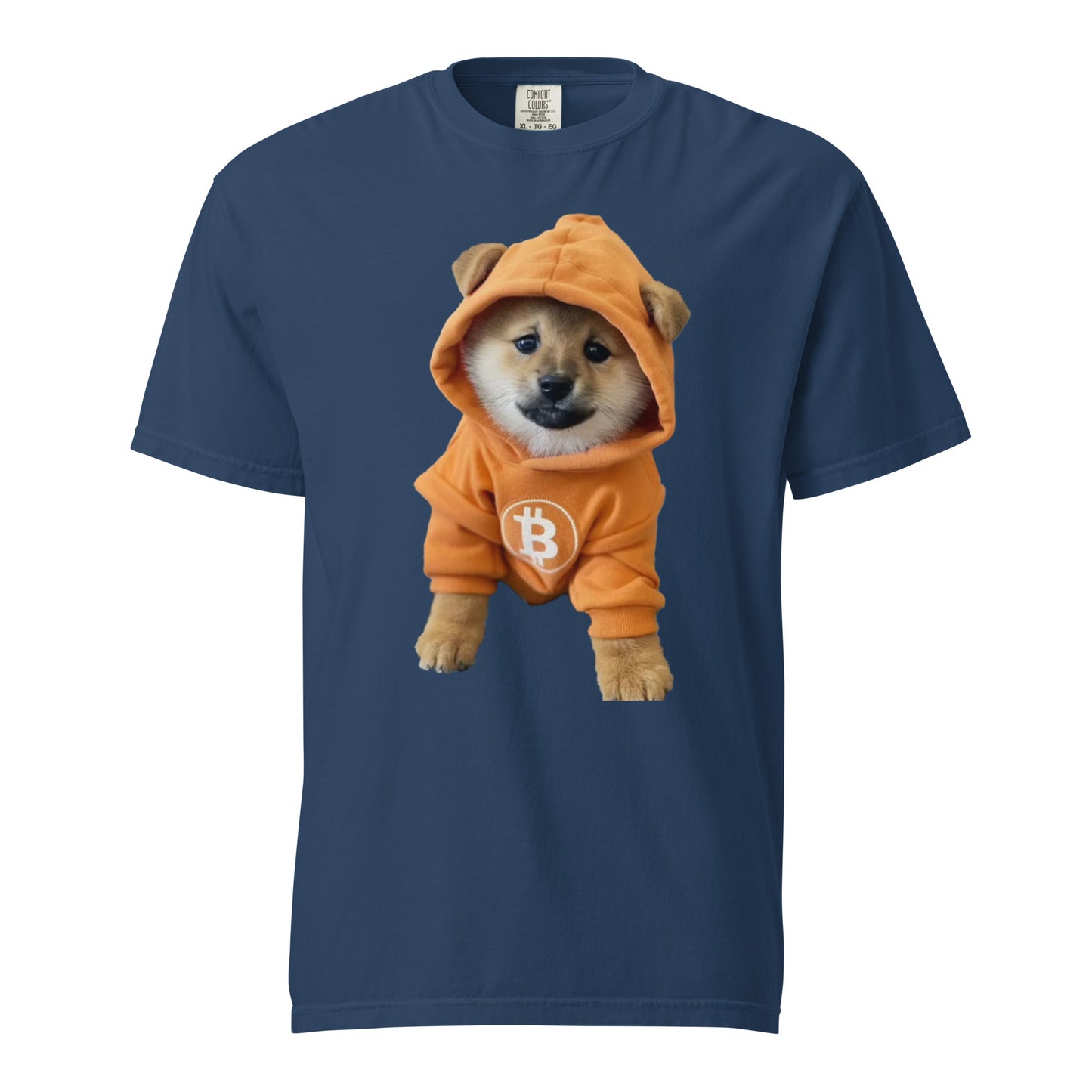 Dog go to the moon heavyweight t-shirt