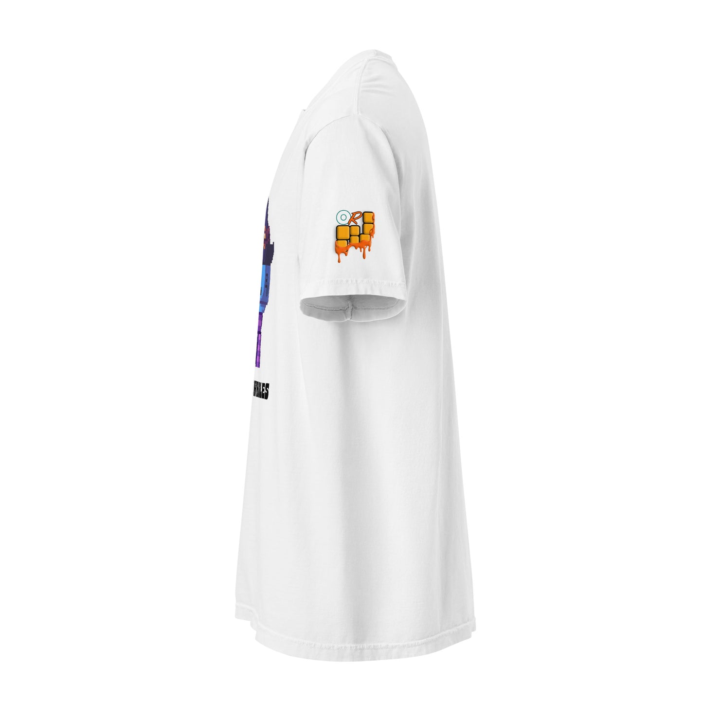 Wizard hat Bitcoin whale on white T-shirt