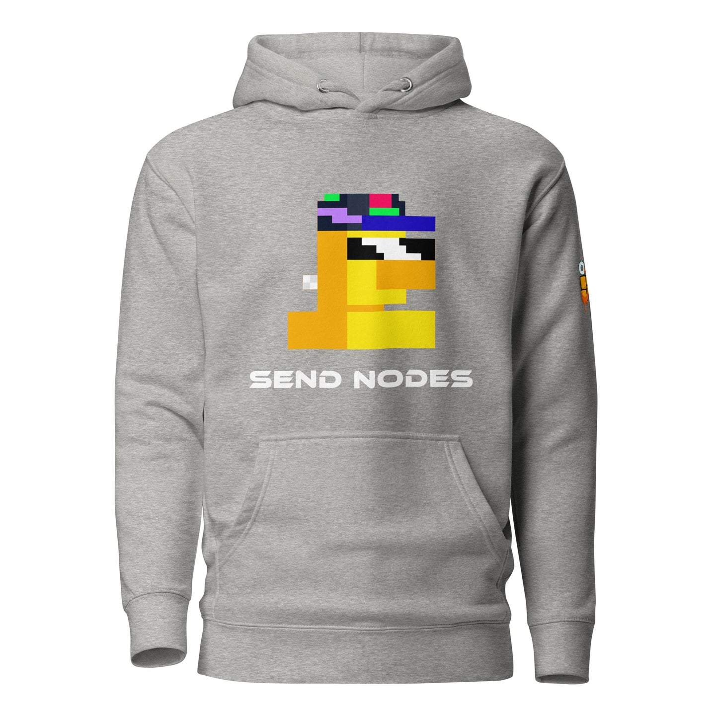 Yellow Node Monke on Hoodie