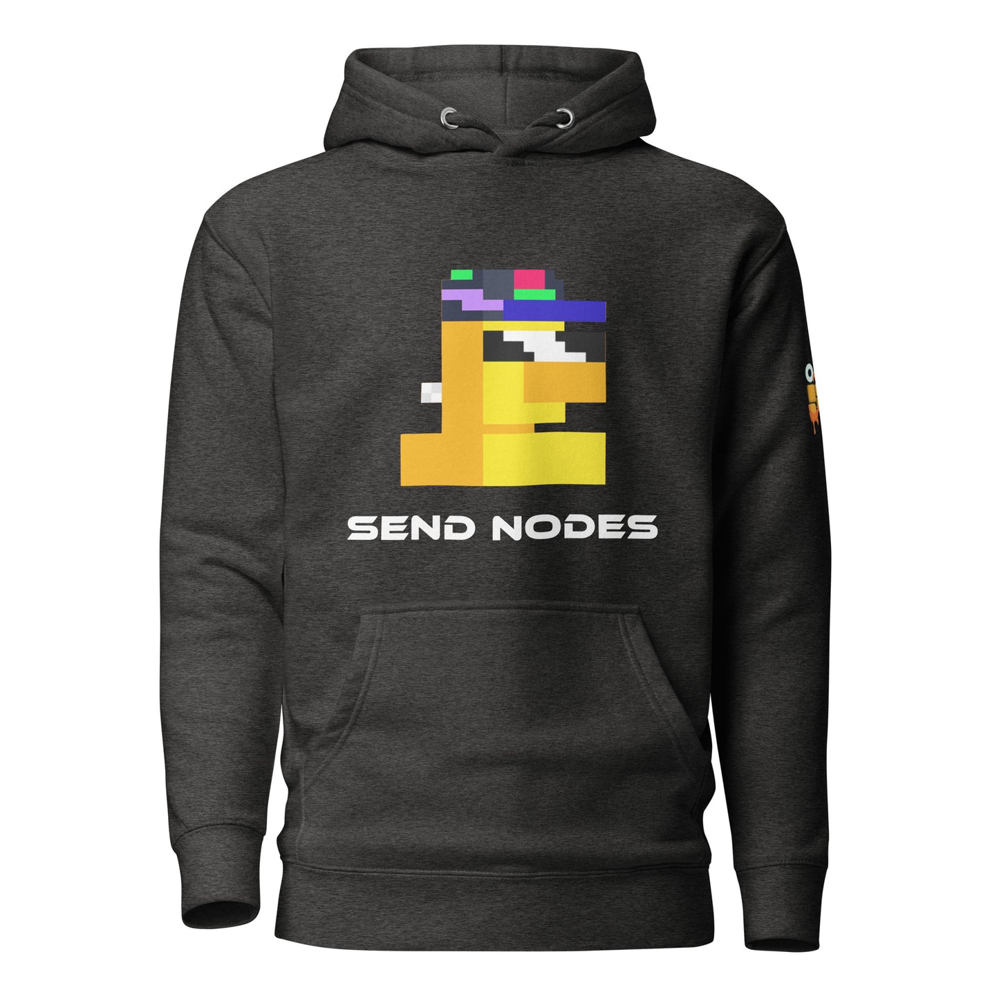 Yellow Node Monke on Hoodie