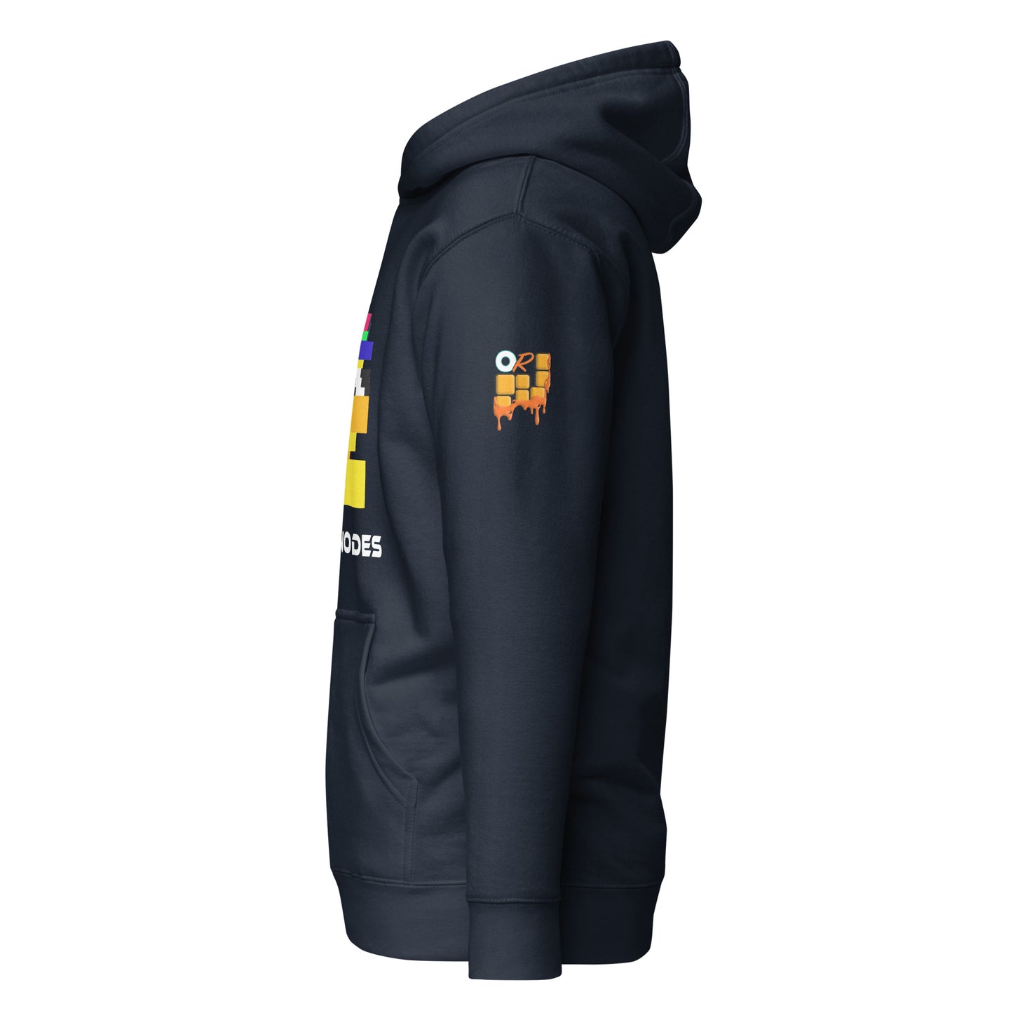 Yellow Node Monke on Hoodie