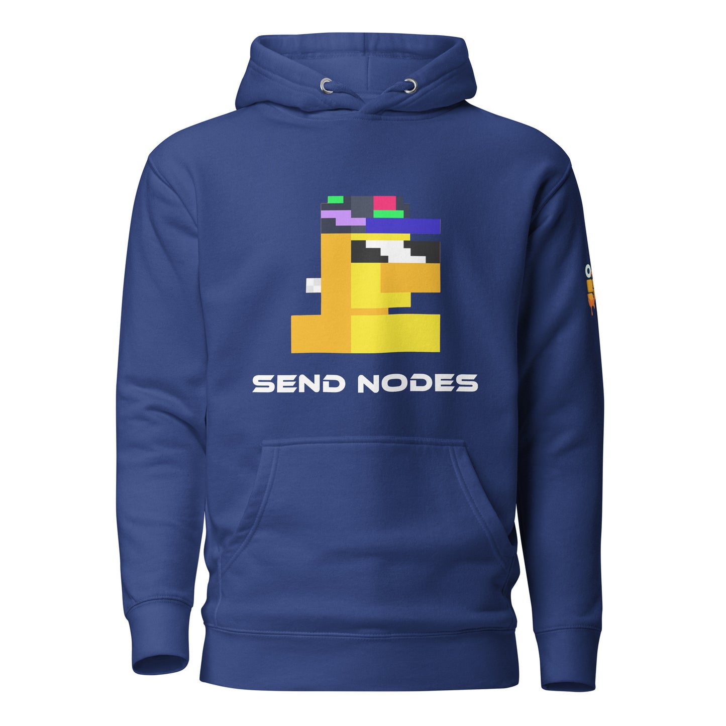 Yellow Node Monke on Hoodie