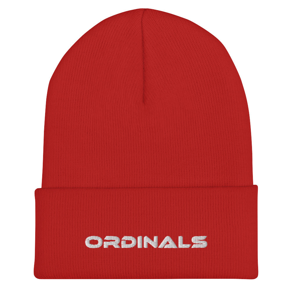 Ordinals Tech Cuffed Beanie