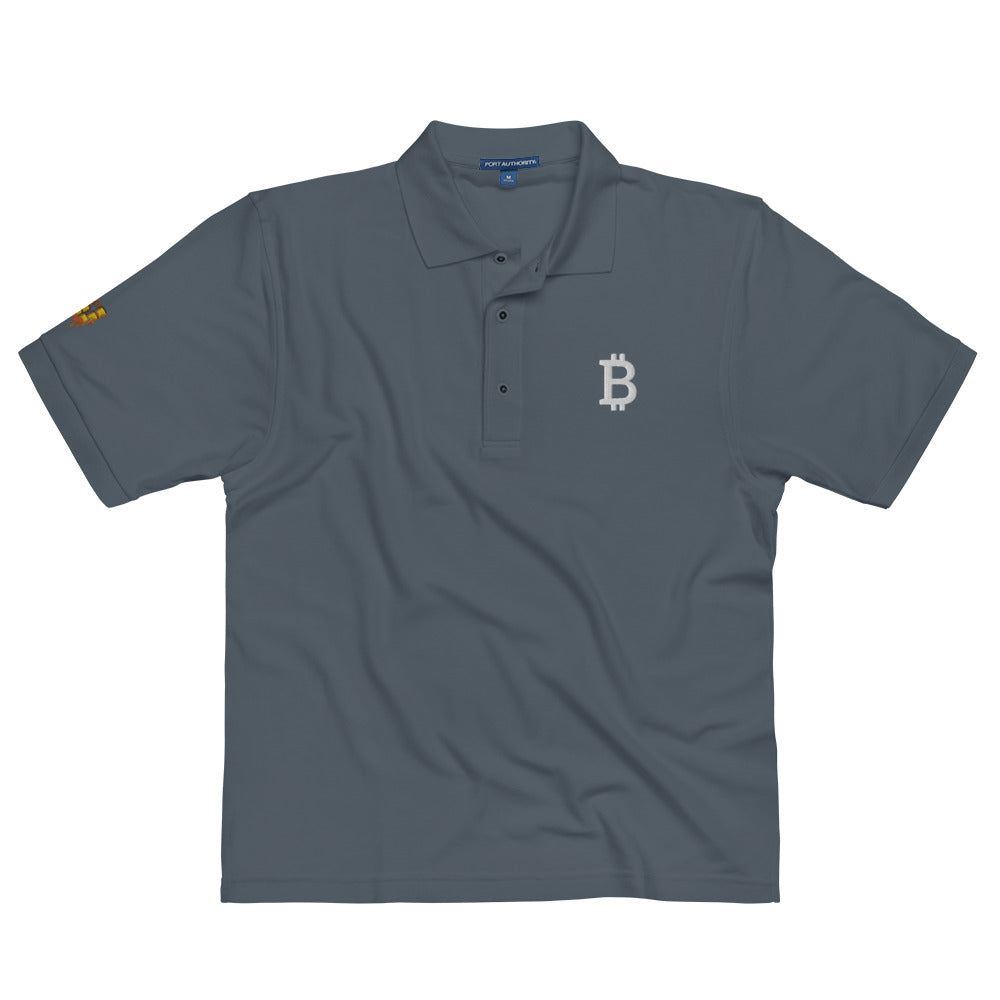 Bitcoin Men's Premium Polo