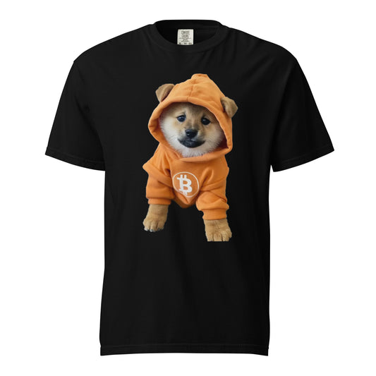 Dog go to the moon heavyweight t-shirt