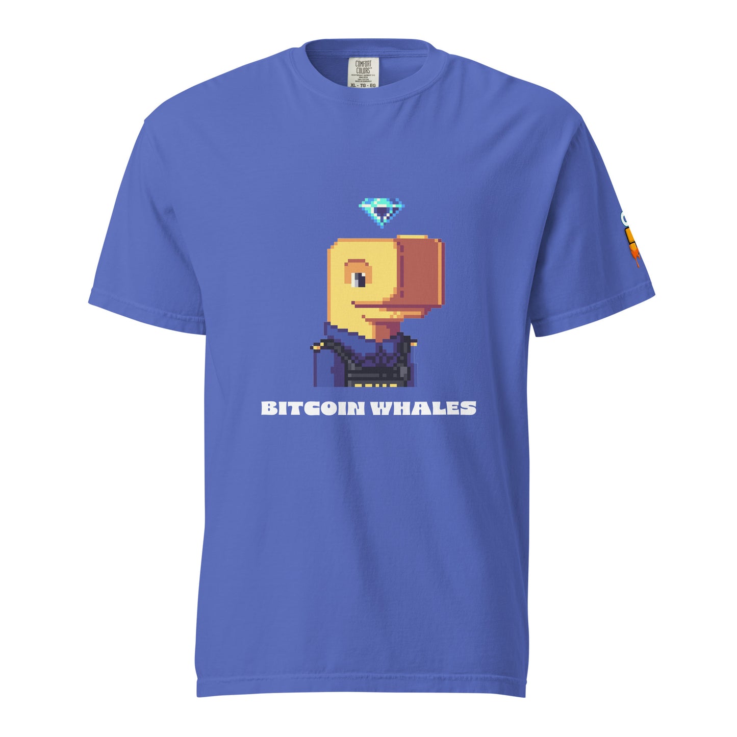 Diamond head Bitcoin Whale on T-shirt