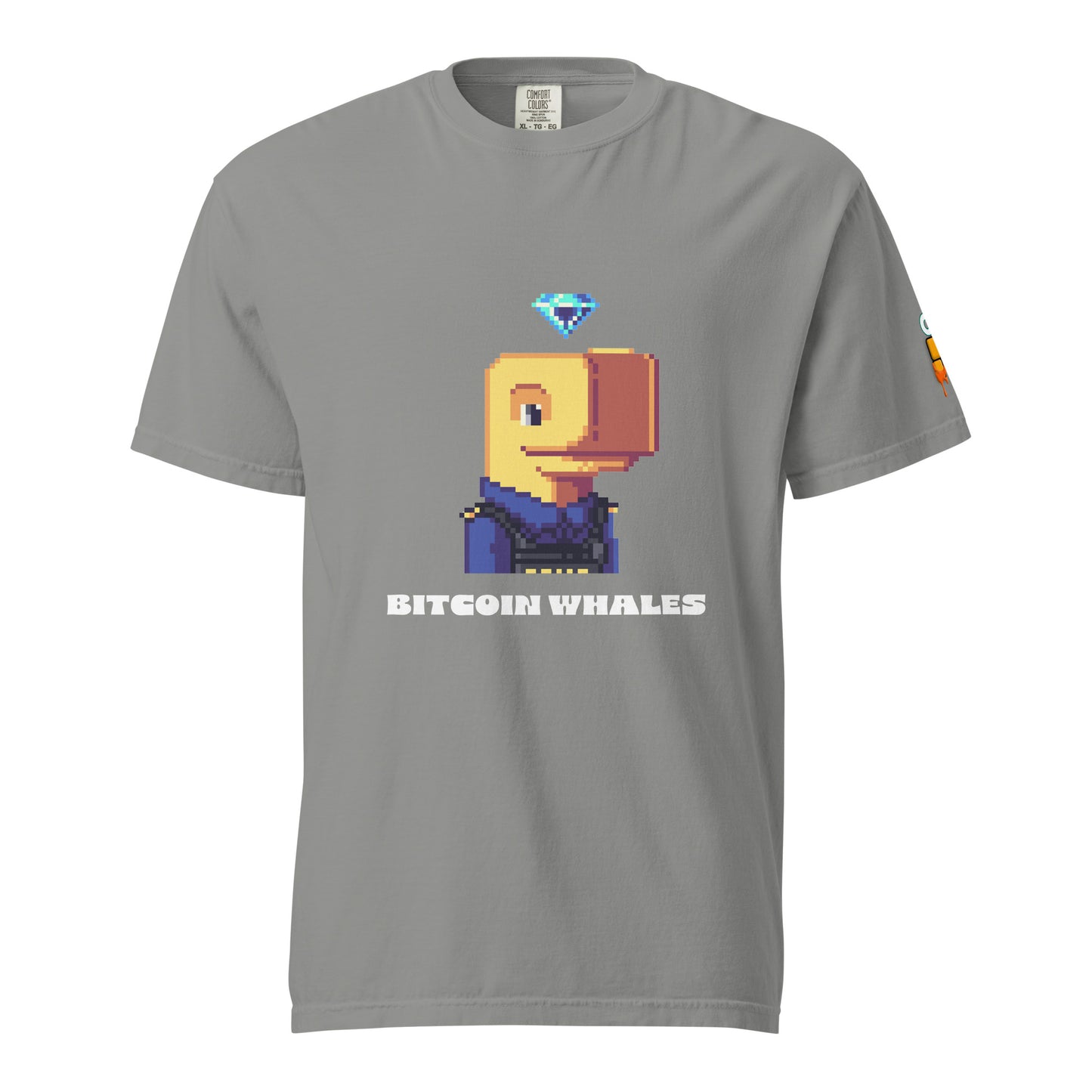 Diamond head Bitcoin Whale on T-shirt