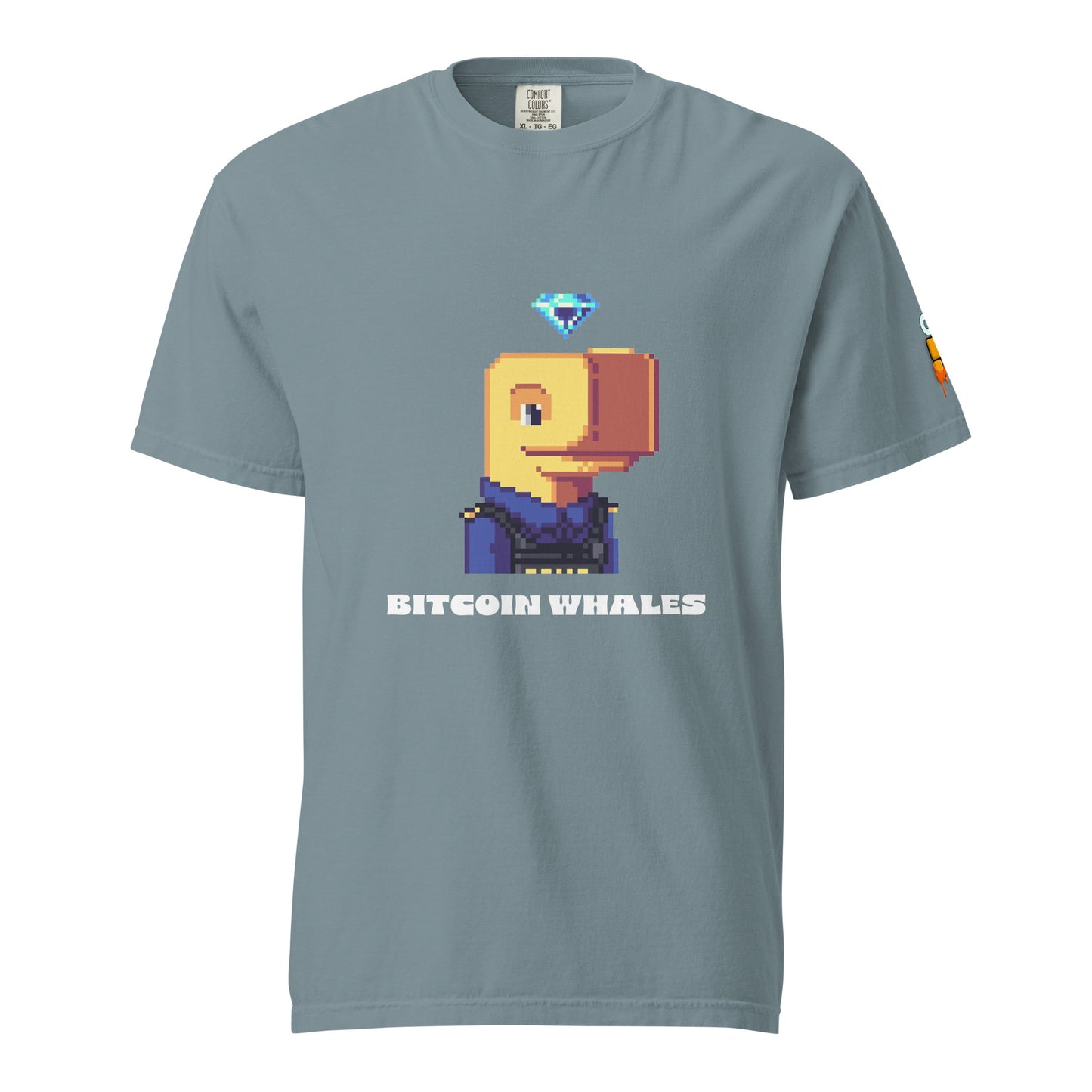 Diamond head Bitcoin Whale on T-shirt