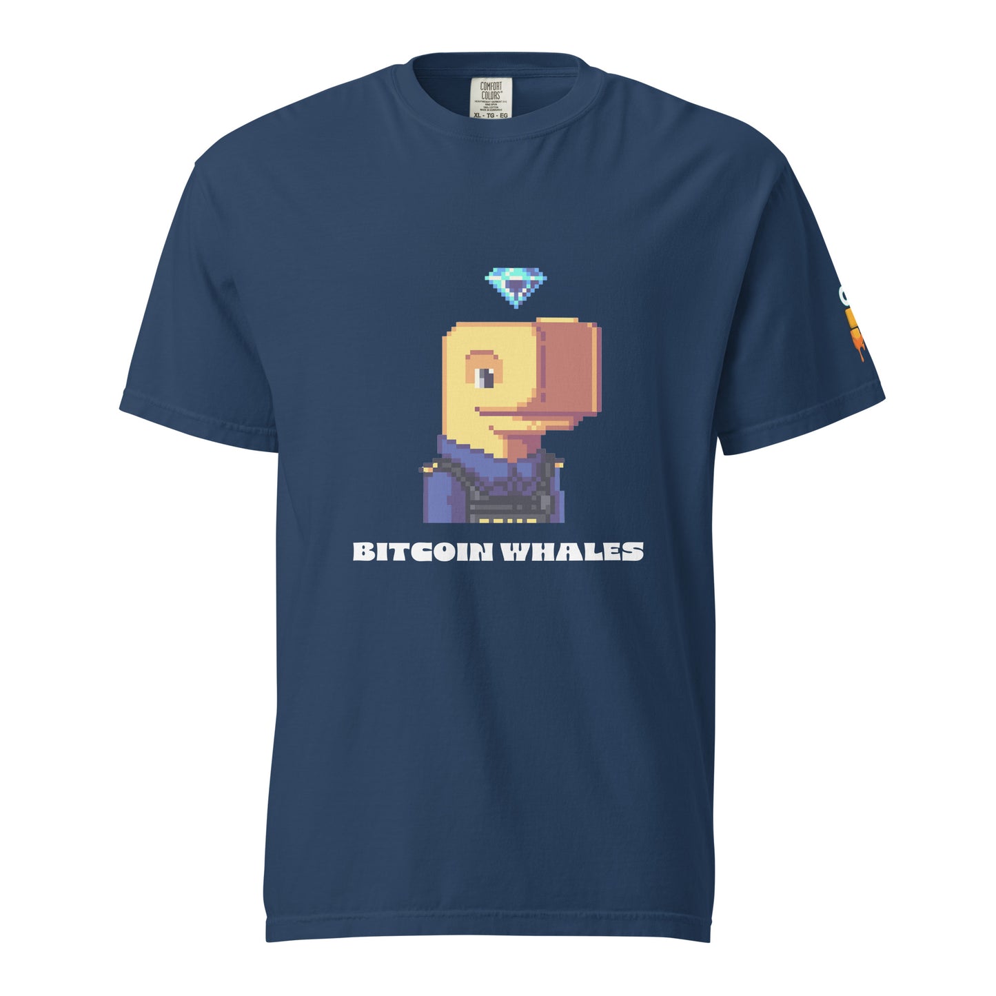 Diamond head Bitcoin Whale on T-shirt