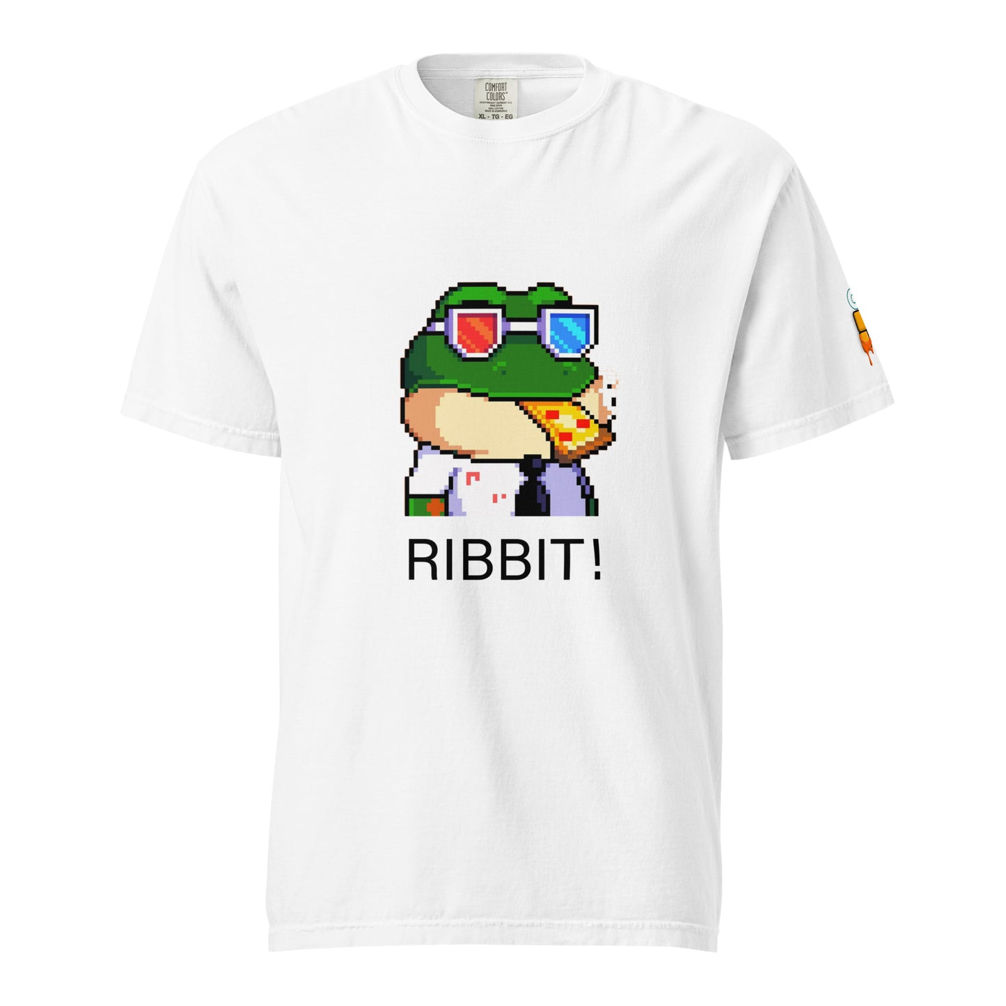 Bitcoin Frog on white T-shirt