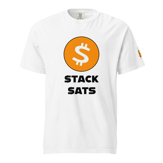 Stack Sats White t-shirt