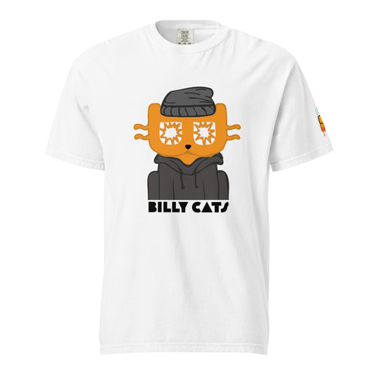 Billy Cat Orange Eyes T-shirt (White)