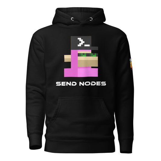 Pink Node Monke Hoodie