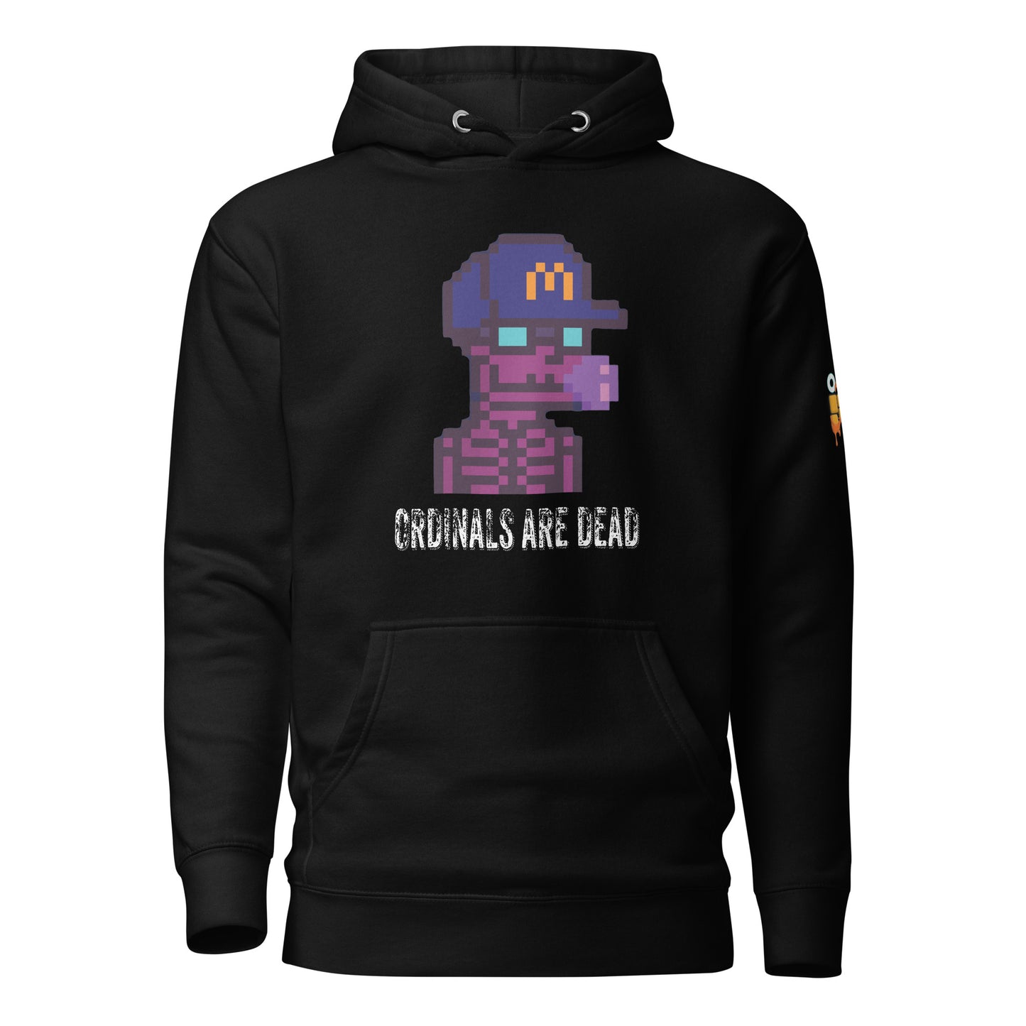 Ordinals Are Dead Skelly Uni on Hoodie