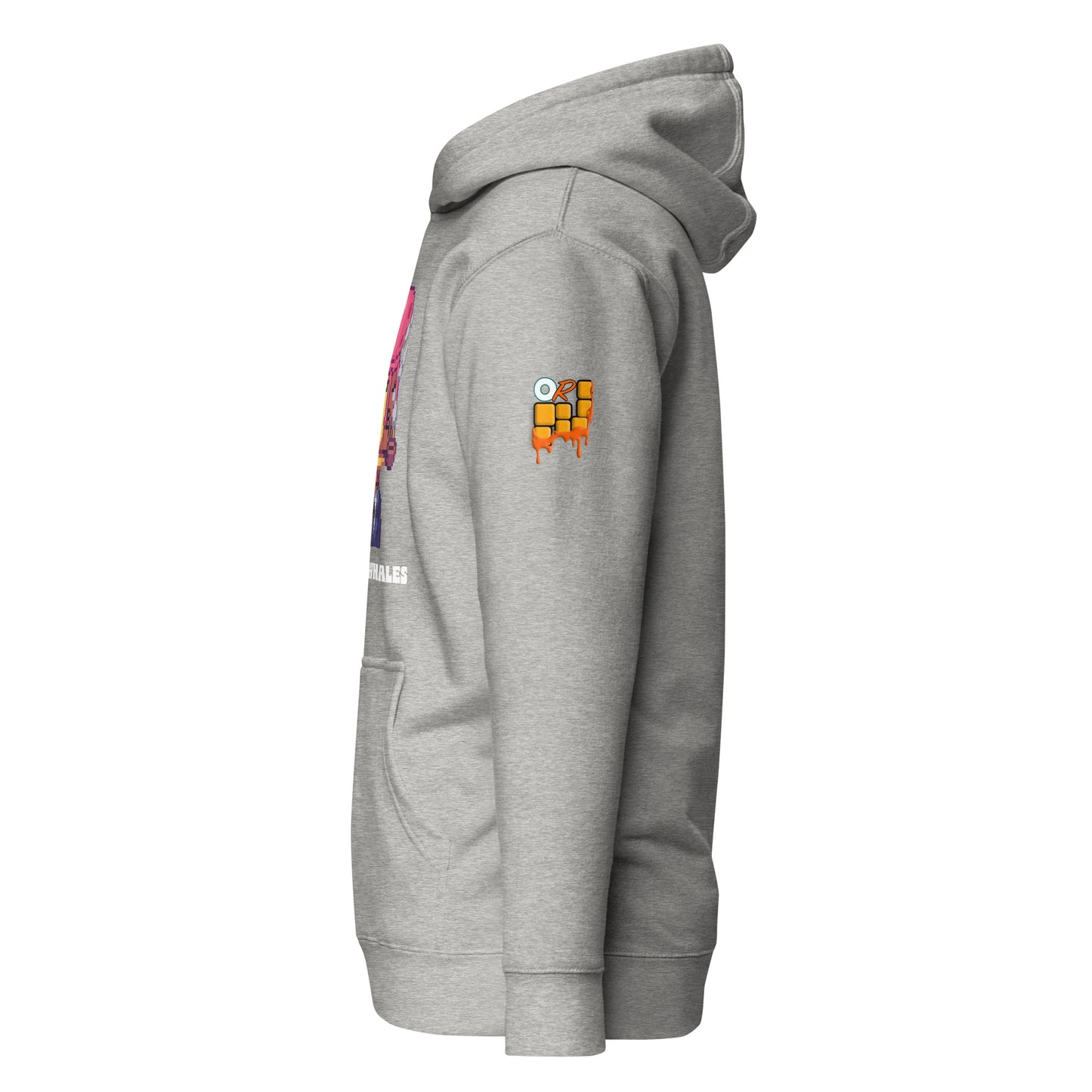 Yellow Bitcoin Whale on Hoodie