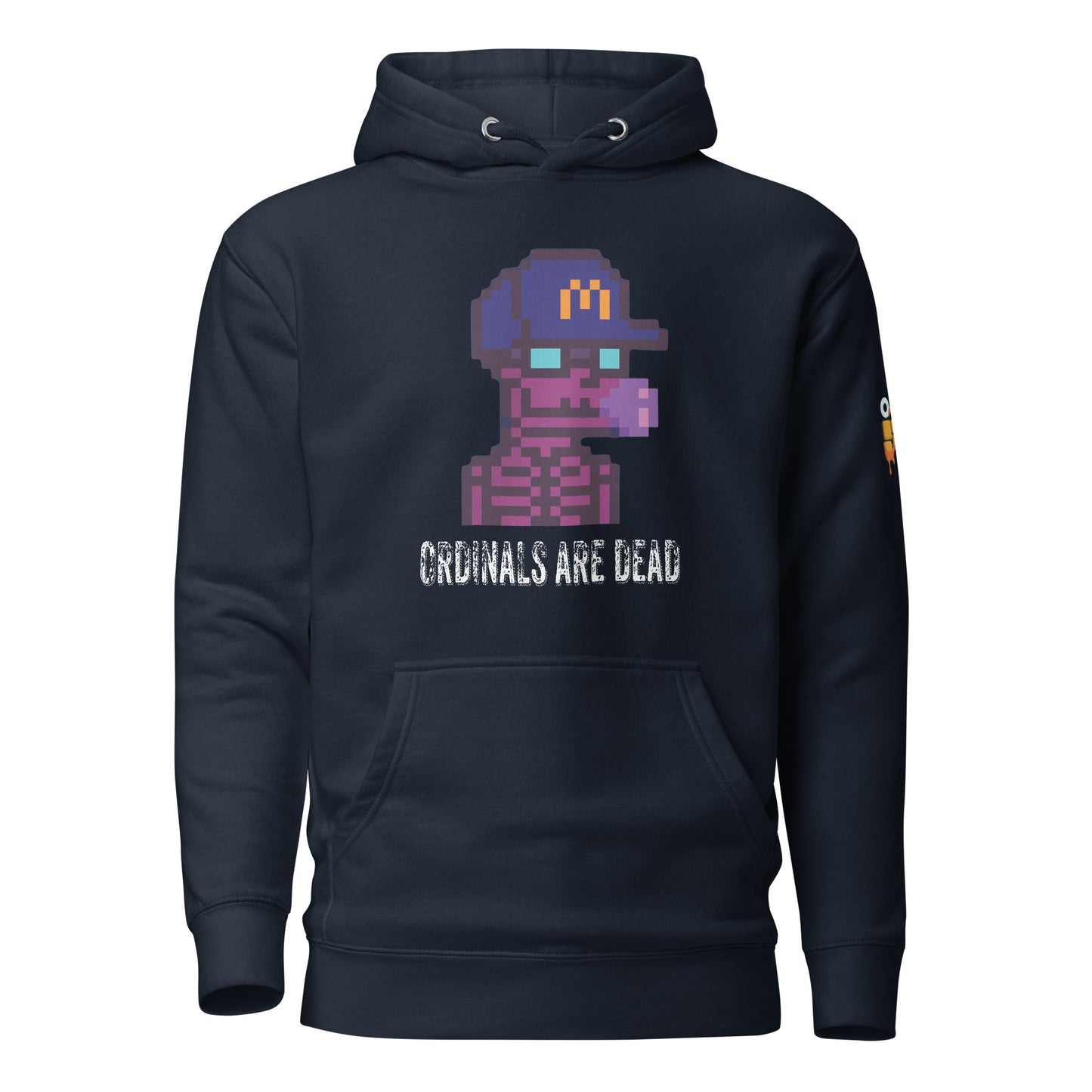 Ordinals Are Dead Skelly Uni on Hoodie