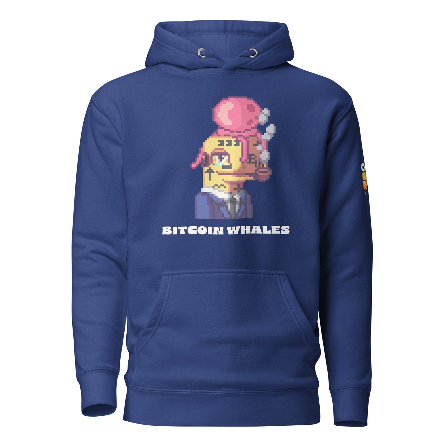 Yellow Bitcoin Whale on Hoodie