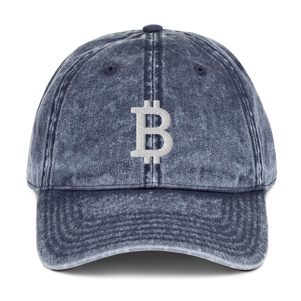 Bitcoin "B" Vintage Hat