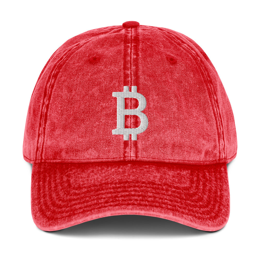 Bitcoin "B" Vintage Hat